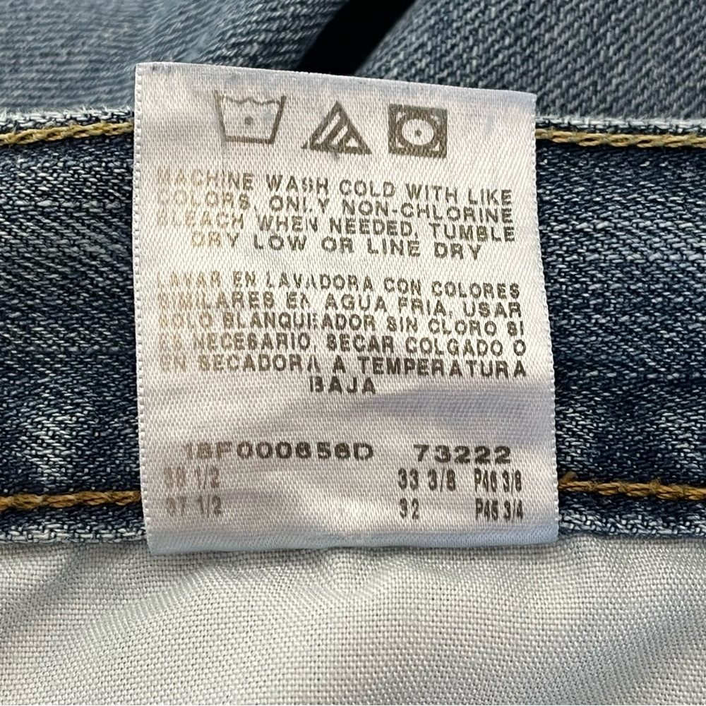 Vintage Y2K Lee Denim Blue Jeans Regular Fit Mens Size 36x32 (35x31)Medium Wash - Picture 6 of 6